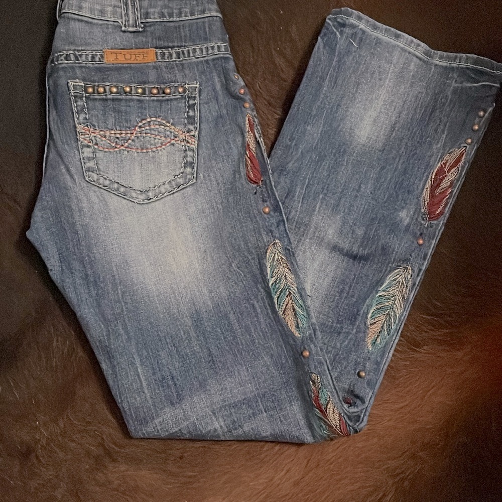 Cowgirl Tuff feather 🪶 Jeans